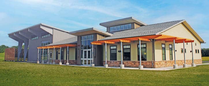 FLCC Viticulture and Wine Center, front entrance.