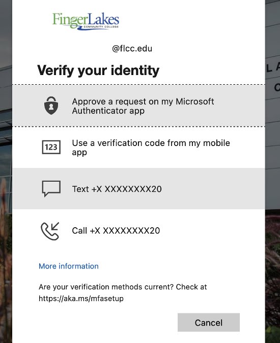 example verify your identity panel